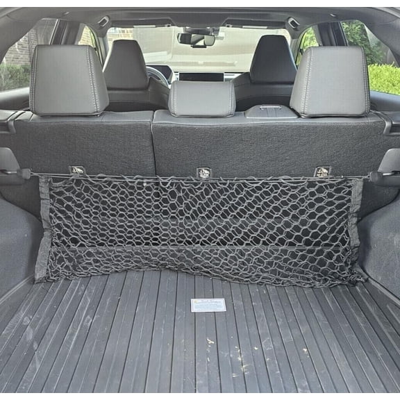 EACCESSORIES EA Trunk Seats Organizer Cargo Net for Subaru SOLTERRA 2023-2024 Envelope Style Cargo Net for SUV Premium Mesh Car Trunk Organizer Vehicle Carrier Storage Compatible with SOLTERRA