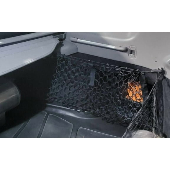 EACCESSORIES EA Trunk Side Cargo Net Set of 2 for Subaru Forester 2003-2005 Envelope Style Cargo Net for SUV Premium Mesh Elastic Car Trunk Organizer Vehicle Carrier Storage Compatible Forester