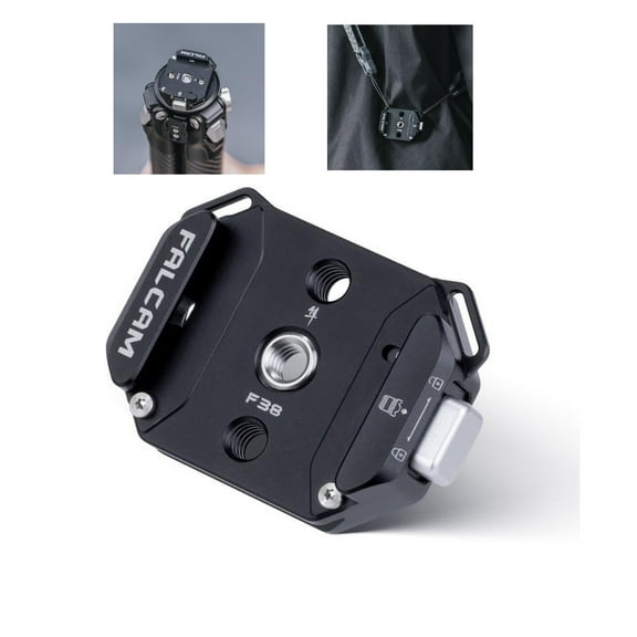 EACHSHOT FALCAM F38 Multi-Functional Quick Release Base for Camera and Other Photographic Equipment, Can be Used with Shoulder Straps F38B4406