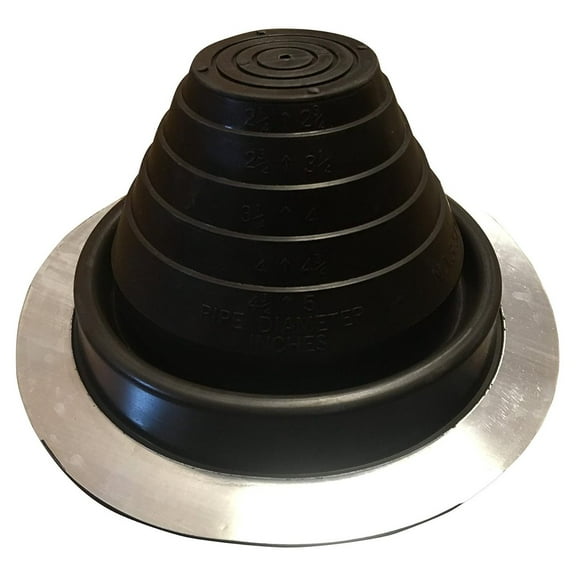 EAGLE 1: #3 Metal Roof Pipe Flashing Boot - Cut to Fit Almost Any Pipe - Flexible & Adjustable Roof Jack Pipe Boot - (Brown)