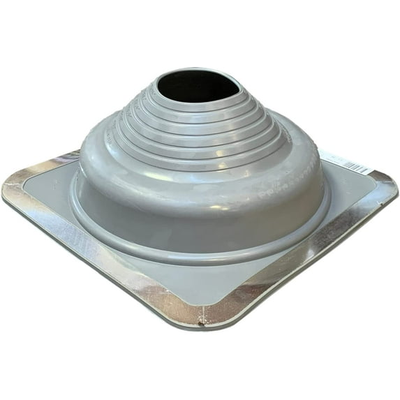 EAGLE 1 EPDM Flexible Roofing Pipe Flashing Boots - On Site Adjustable Roof Pipe Jack Boot (Standard or High Temp) (Standard - Grey Square, 5)