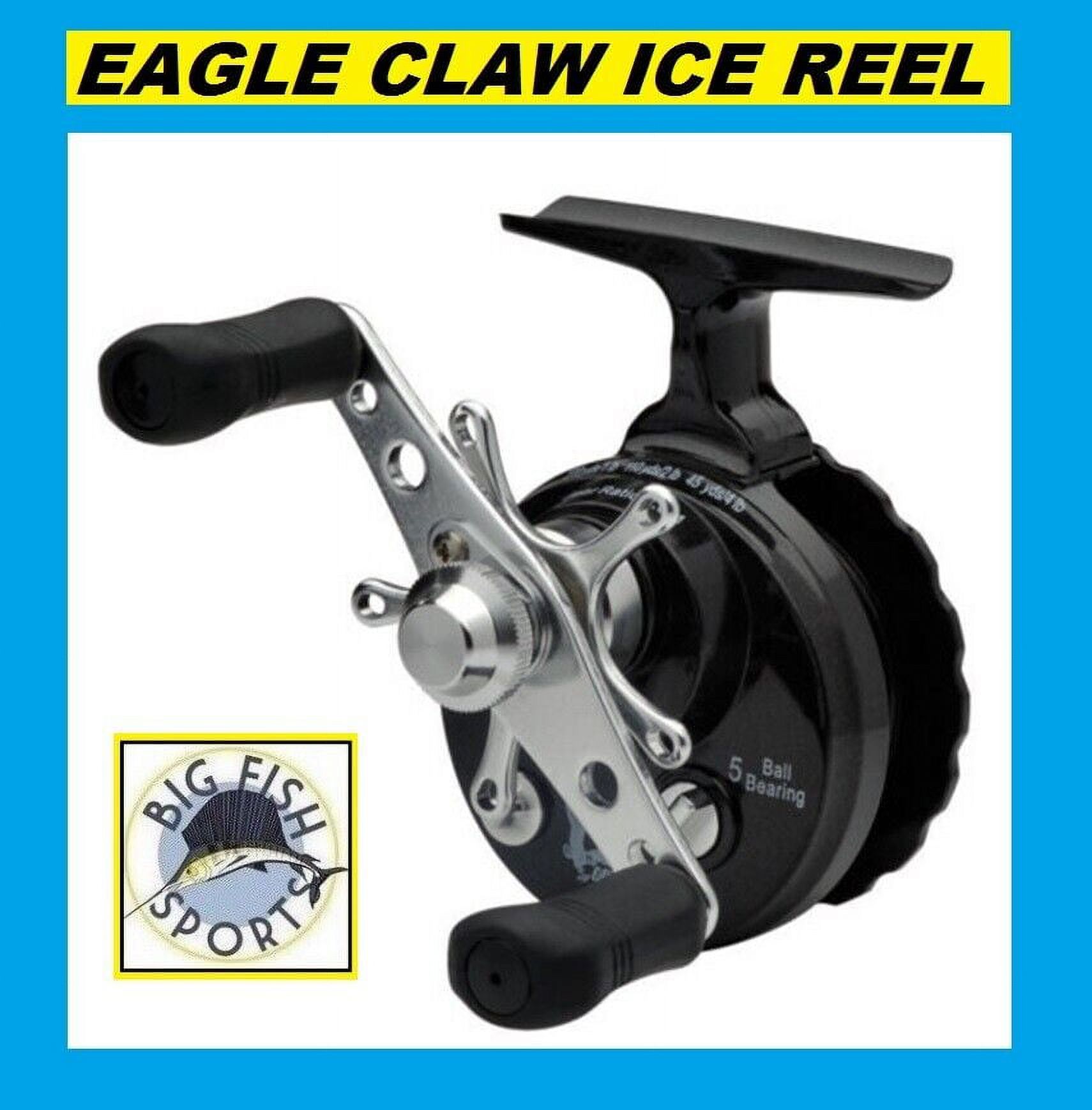 EAGLE CLAW Inline Ice Reel ECILIRB NEW! Crappie,Bass, Panfish