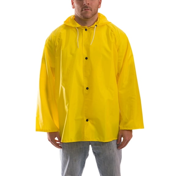 Tingley Rubber B1378644 J21107 Eagle Storm Fly Front Hooded Jacket - Yellow - Medium