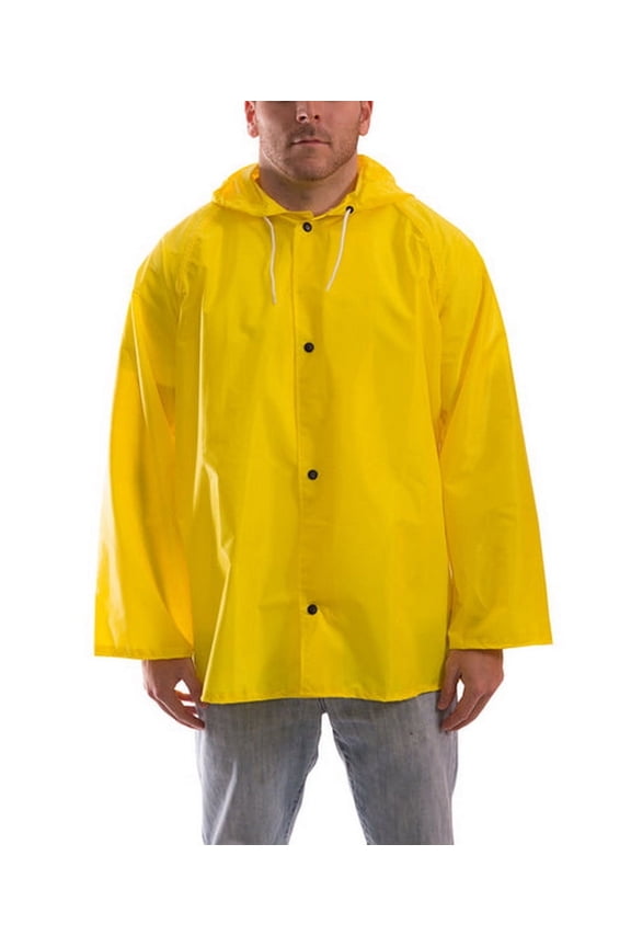 Rubber B1378646 J21107 Eagle Storm Fly Front Hooded Jacket - Yellow - Extra Large