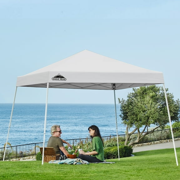 EAGLE PEAK 10’ x 10’ Outdoor Canopies Easy One Person Setup, UV Protected, Water Resistant