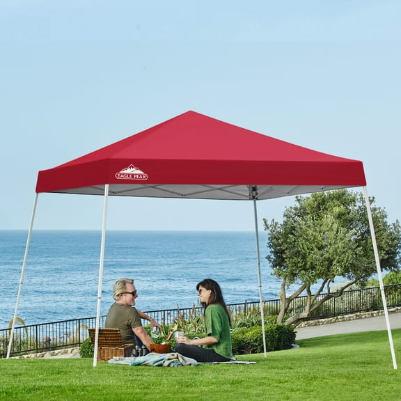 EAGLE PEAK 10’ x 10’ Outdoor Canopy Tent, Easy One Person Setup, UV Protected, Water Resistant
