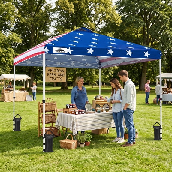EAGLE PEAK 10 x 10 ft Straight Leg Pop-up Outdoor Canopy