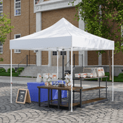 EAGLE PEAK 10x10 Commercial Canopy, Pop Up Canopy with Reinforced Frame, Easy Setup for Vendor Events, Markets, and Tradeshows, White