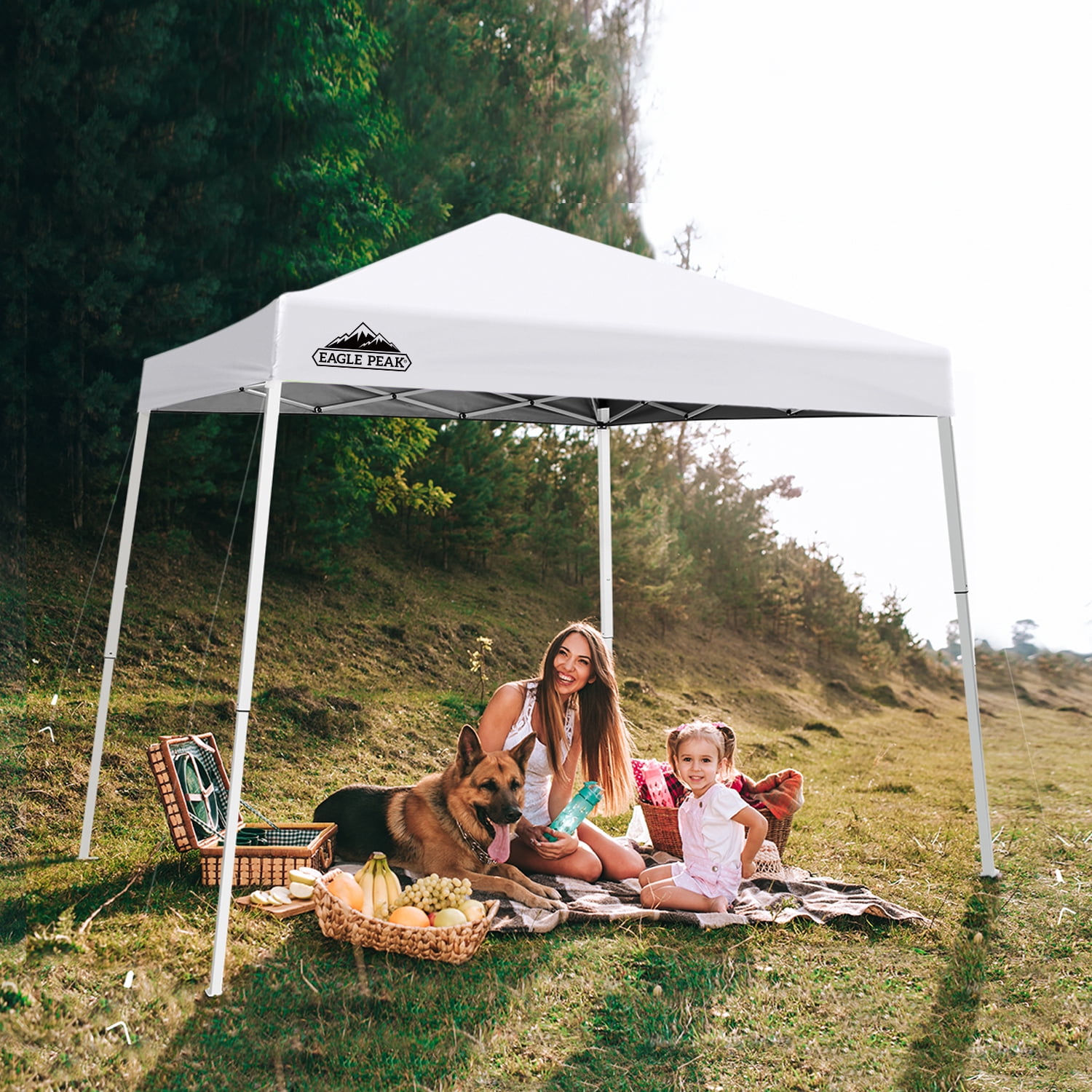 EAGLE PEAK 10 x 10 Outdoor Canopies Easy One Person Setup UV Protected Water Resistant Walmart