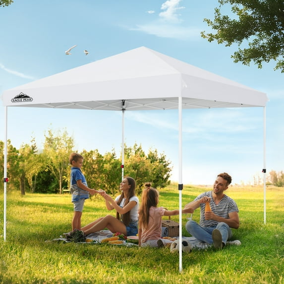 EAGLE PEAK 10x10 Straight Leg Canopy Outdoor Canopy Gazebo Tent,Blue