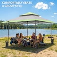 thumbnail image 1 of EAGLE PEAK 13 x 13 ft Pop-up Outdoor Canopy Auto Extending Eaves (169 Sqft of Shade) Gray, 1 of 10