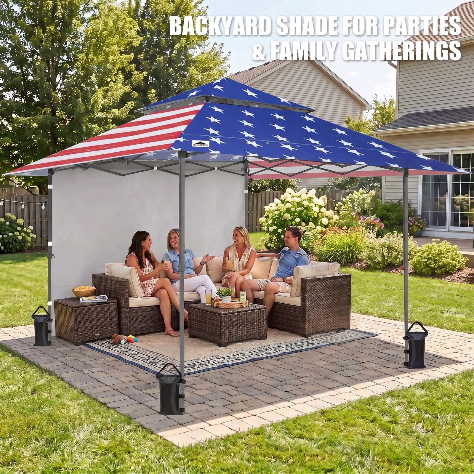EAGLE PEAK 13x13 Pop up Outdoor Canopy Tent Instant Folding
