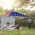 thumbnail image 1 of EAGLE PEAK 13x13 Pop up Outdoor Canopy Tent Instant Folding Shelter with One Privacy Curtain,American Flag, 1 of 9