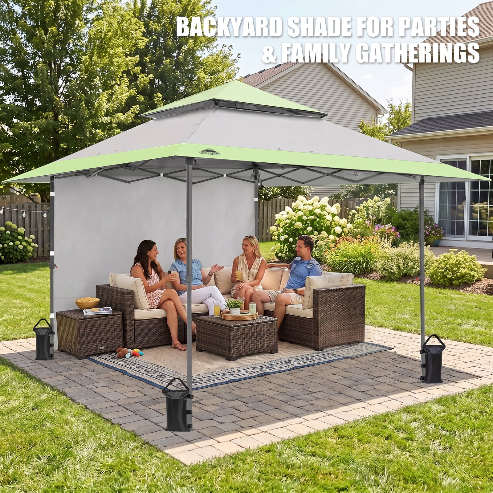 EAGLE PEAK 13x13 Pop up Outdoor Canopy Tent Instant Folding