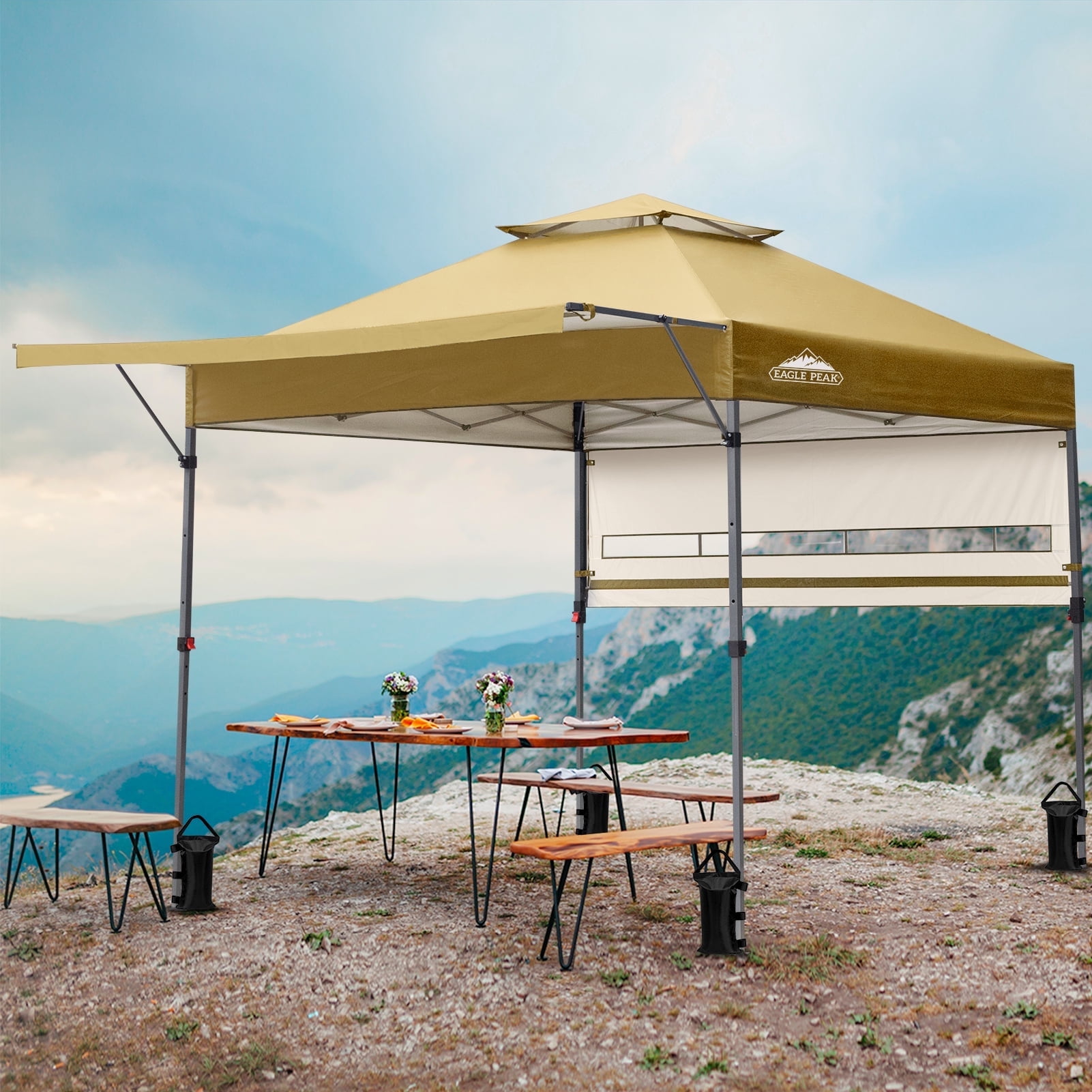EAGLE PEAK 17 x 10 ft Pop up Gazebo Canopy Tent Outdoor