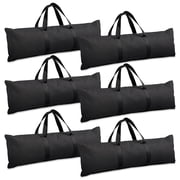 EAGLE PEAK 180LBS 6-Pack Greenhouse Sandbags, Heavy Duty Tubular Sand Bags Weights for Greenhouse Skirt, Black