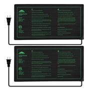 EAGLE PEAK 2 Pack Seedling Heat Mat Durable Waterproof 10 x 20, UL & MET-Certified Heating Pad for Seed Starting and Germination
