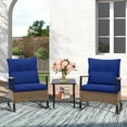 thumbnail image 1 of EAGLE PEAK 3 Piece Wicker Outdoor Rocking Chairs Bistro Set, 2 Rocker Outdoor Chairs Conversation Set, 1 of 9