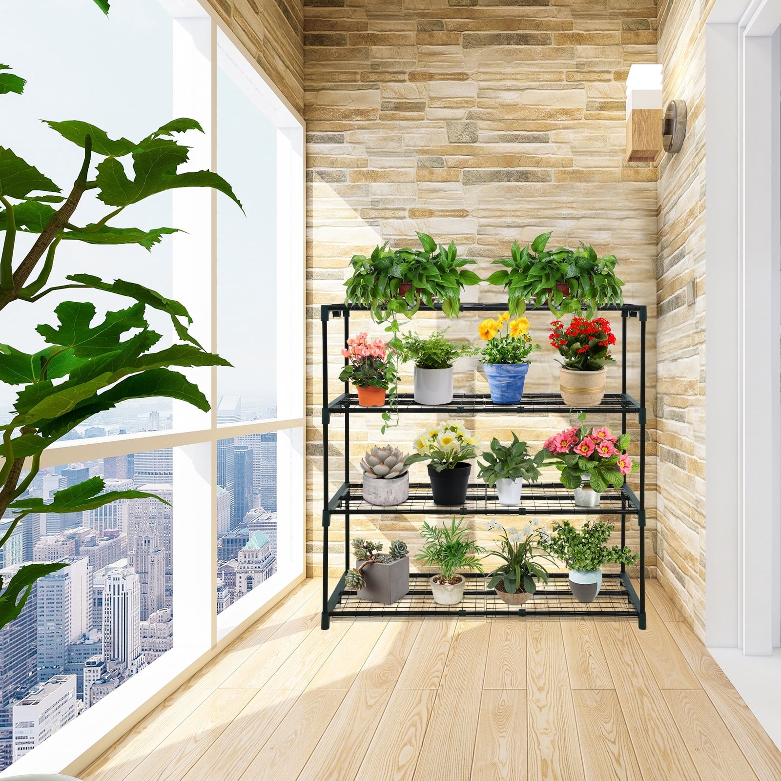 EAGLE PEAK Greenhouse Shelving, 42 in W x 17 in D x 42 in H - Walmart.com