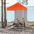 thumbnail image 1 of EAGLE PEAK 5 x 5 ft Straight Leg Outdoor Portable Canopy Tent with One Removable Sunwall,Orange, 1 of 11
