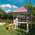 thumbnail image 1 of EAGLE PEAK 5x5 Pop Up Canopy Tent Instant Outdoor Canopy Easy Set-up Straight Leg Folding Shelter, American Flag, 1 of 11