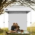 thumbnail image 1 of Eagle Peak 6.6x6.6 ft White Pop-up Outdoor Canopies, Removable Wall, 1 of 10