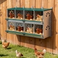 thumbnail image 1 of EAGLE PEAK 8 Compartment Metal Nesting Boxes for Chicken, Wall Mount/Free Standing Poultry Nest, Galvanized Steel Nesting Boxes for Hens, 1 of 10