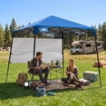 thumbnail image 1 of EAGLE PEAK 8 x 8 x 7.22 ft Slant Leg Lightweight Compact Portable Canopy w/ Backpack(Blue), 1 of 10