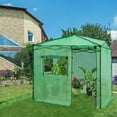 thumbnail image 1 of EAGLE PEAK 8x6ft Easy Setup Pop Up Portable Instant Walk-in Greenhouse, Green, 1 of 10