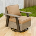 thumbnail image 1 of EAGLE PEAK Classic 360° Swivel Rocker Patio Chair with Thick Cushions, All-Weather Wicker Outdoor Lounge Glider, Beige/Tan, 1 of 9