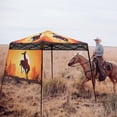 thumbnail image 1 of EAGLE PEAK Day Tripper Slant Leg Lightweight Compact Portable Canopy w/Backpack Easy One Person Set-up Folding Shelter, 6' x 6' Top and 8' x 8' Base, Cowboy, 1 of 8
