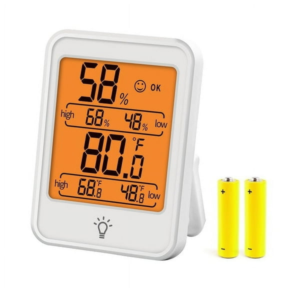 EAGLE PEAK Digital Hygrometer Thermometer Humidity Gauge with Backlight Display
