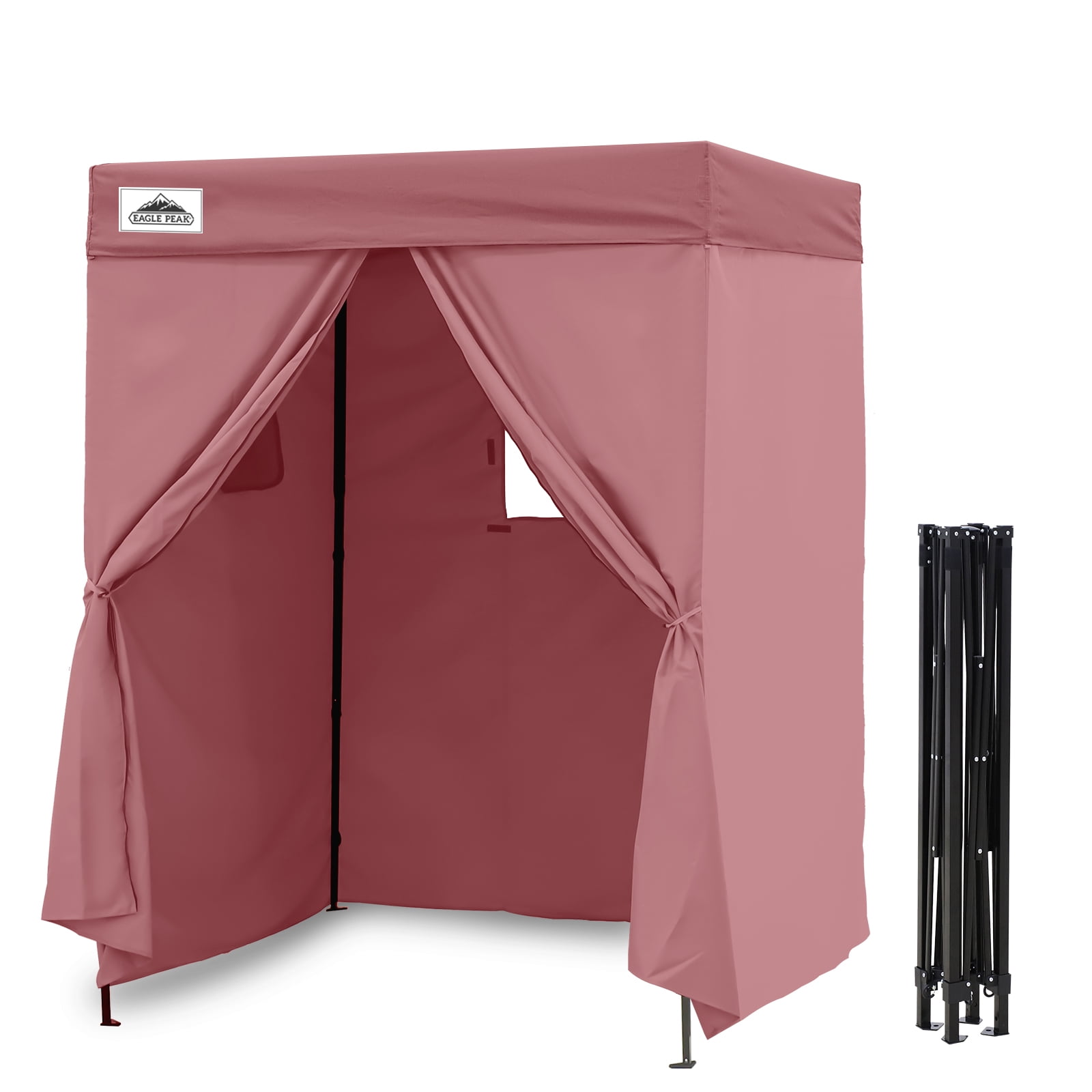 EAGLE PEAK Flat Compact 5x5 Pop-up Canopy Privacy Dressing Room ...