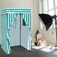 thumbnail image 1 of EAGLE PEAK Flex Compact 4x4 Pop-up Canopy Privacy Dressing Room,White/Light Blue, 1 of 9