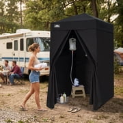 EAGLE PEAK Flex Ultra Compact 4x4 Pop-up Changing Room Canopy, Portable Privacy Cabana for Pool, Fashion Photoshoots, or Camping Black