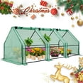thumbnail image 1 of EAGLE PEAK Garden Portable Tunnel Greenhouse 95 x 36 x 36 in with Large Zipper Door for Indoor Or Outdoor Plants, 1 of 9