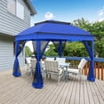 thumbnail image 1 of EAGLE PEAK Gazebo 11 x 11 Straight Leg Pop-Up Canopy(Blue), 1 of 8