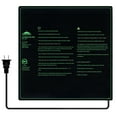 thumbnail image 1 of EAGLE PEAK Seedling Heat Mat Durable Waterproof 20" x 20", UL & MET-Certified Heating Pad for Seed Starting and Germination, 1 of 8