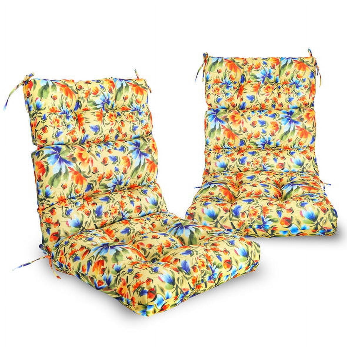 EAGLE PEAK Indoor/Outdoor High-Back Patio Chair Cushion Set of 2 ...