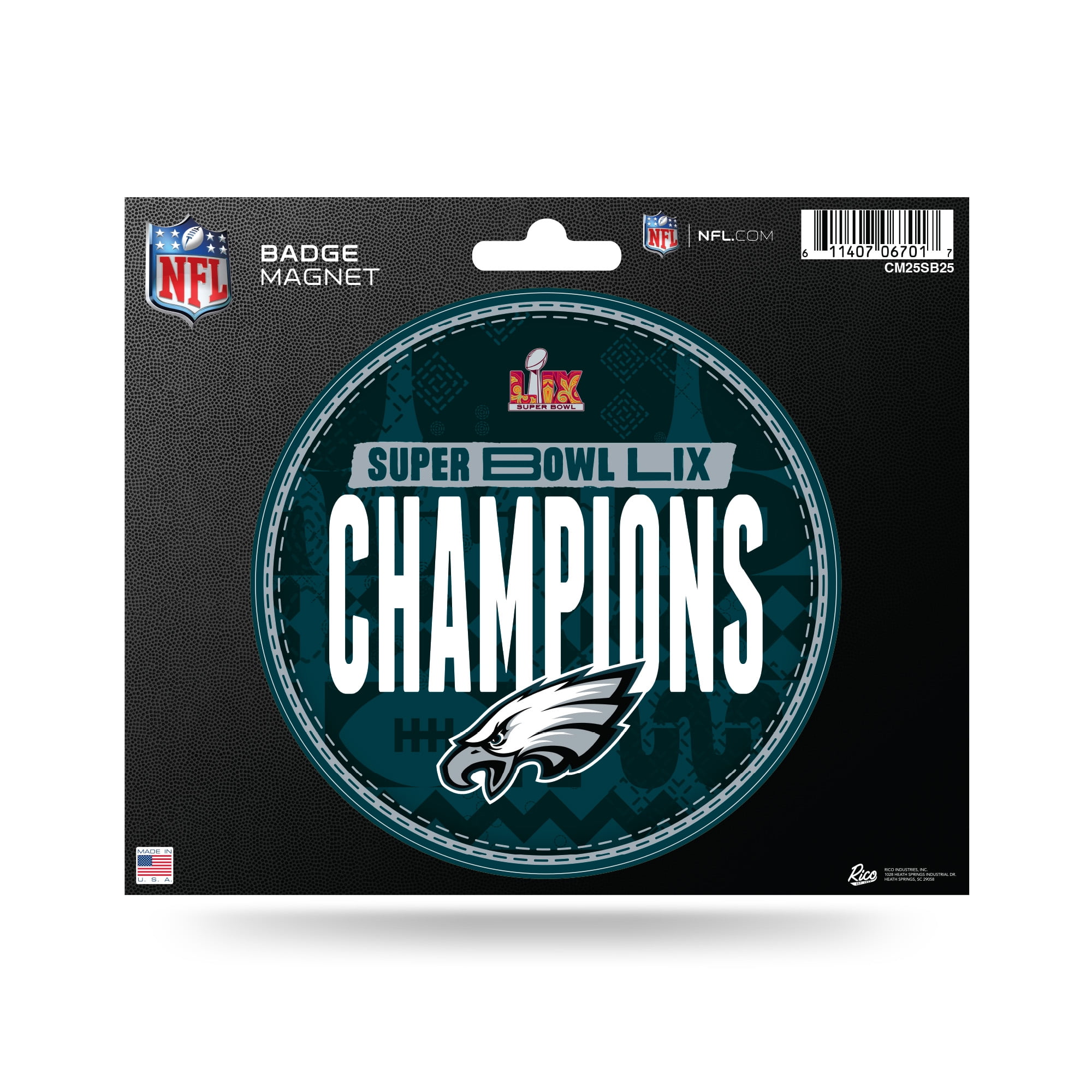 EAGLES 2025 SUPER BOWL LIX CHAMPIONS BADGE MAGNET - Walmart.com