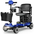 thumbnail image 1 of EAGLOG Upgrade 4 Wheels Mobility Scooter with Removable Battery, Compact Heavy Duty Mobile for Travel, Foldable Powered Wheelchair for Adult, 330lbs, Blue, 1 of 12