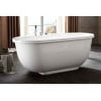 EAGO AM128ETL 6 ft Acrylic White Whirlpool Bathtub w Fixtures