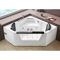 thumbnail image 1 of EAGO AM156ETL 5 ft Clear Corner Acrylic Whirlpool Bathtub for Two, 1 of 12