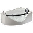 thumbnail image 1 of EAGO AM198ETL-L 5 ft Clear Rounded Left Corner Acrylic Whirlpool Bathtub, 1 of 12