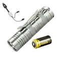 thumbnail image 1 of EAGTAC D25C Clicky XP-L Ti Flashlight -520 Lumens with RCR123A Rechargeable Battery  and  USB Portable Charger, 1 of 2