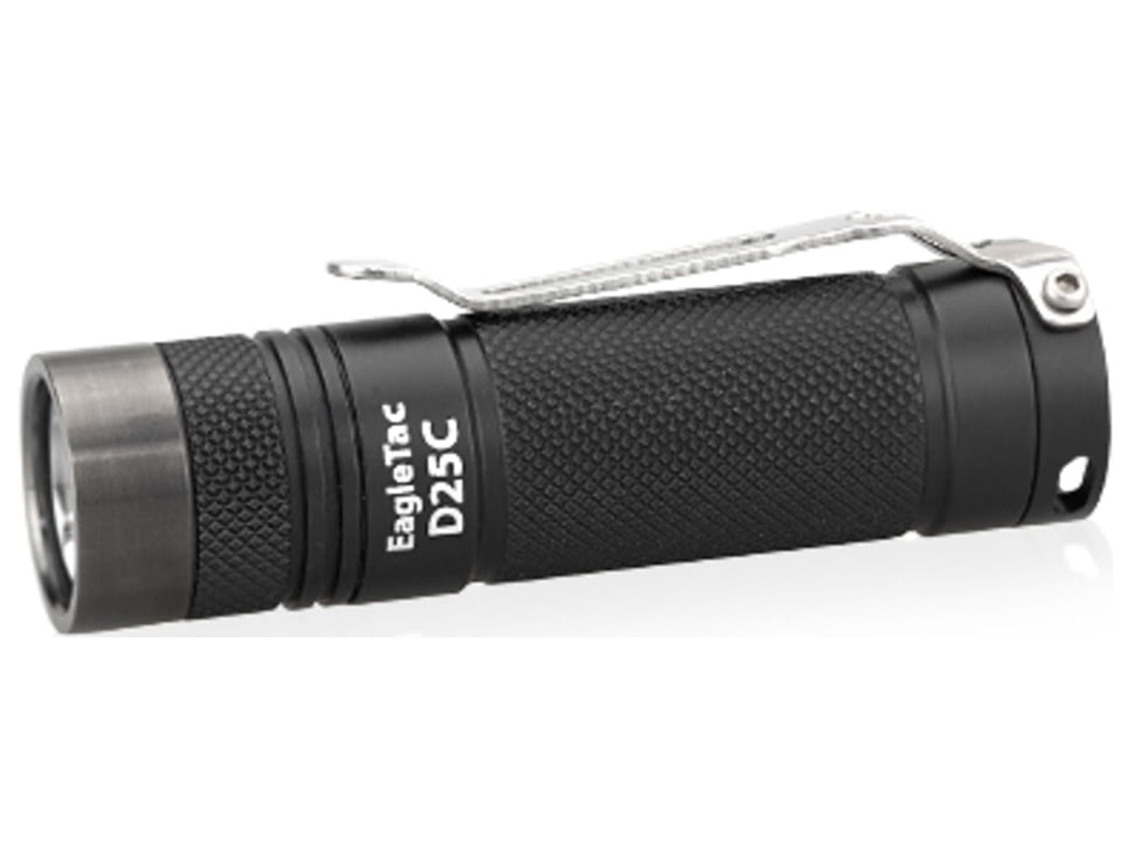 EAGTAC D25C RC Clicky Flashlight, XP-G2 R5 NW LED, 352lm,1xCR123A,1x16340, Black