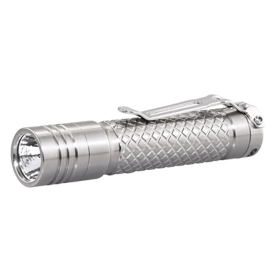 EAGTAC D3A TI Titanium XP-L HI 378 Lumen AA LED Flashlight, Small, Silver