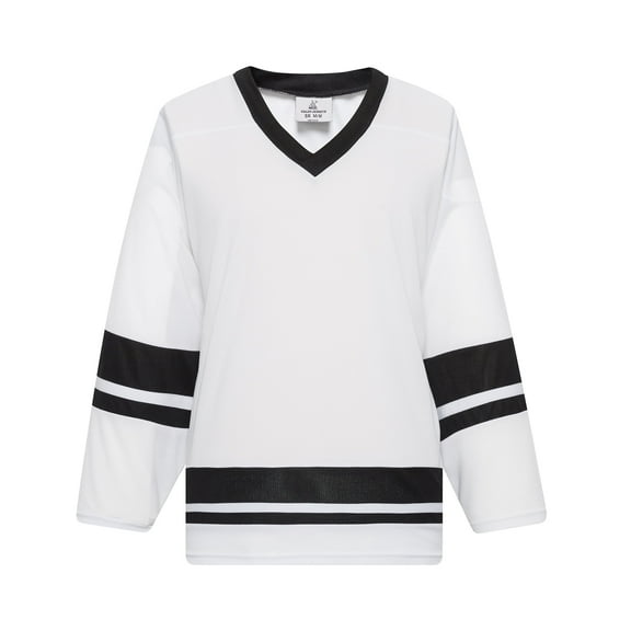 EALER H400 Men's White Blank Practice Hockey Jersey for League and Team