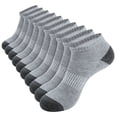 thumbnail image 1 of EALLCO 10 Pack Men's Breathable Low Cut Socks Ankle No Show Work Socks, 1 of 7