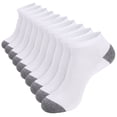 thumbnail image 1 of EALLCO 10 Pack Men's Breathable Low Cut Socks Ankle No Show Work Socks, 1 of 7